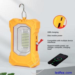 LED Solar Light Portable LED Work Light USB Rechargeable Flood Light With 4