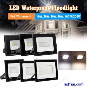 LED Floodlight Light 10W-200W Security Flood Lights Outdoor Garden Wall Lamp UK