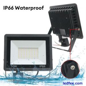 20W 50W LED Flood Light Body Sensor Floodlight Outdoor Security Garden Lamp IP66