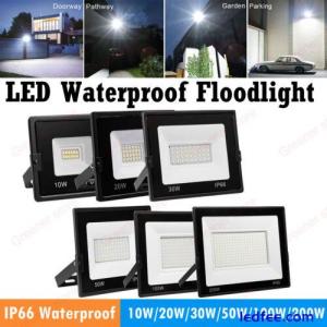 LED Floodlight Light 10W 20W 30W 50W 100W 200W Security Flood Lights Garden Lamp