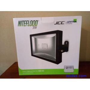 HEAVY DUTY JCC Niteflood JC45122 30w LED SECURITY FLOOD LIGHT OUTDOOR BLACK .