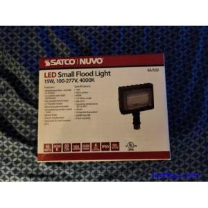 LED Small Flood Light Fixture Bronze Finish 100-277V - SATCO-65-532