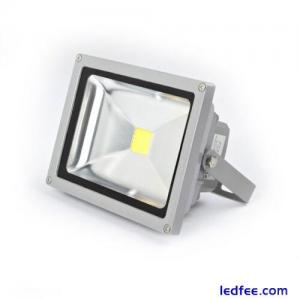 2 x 20W LED Cool White IP65 Outdoor Driveway Garden & Patio Security Flood Light