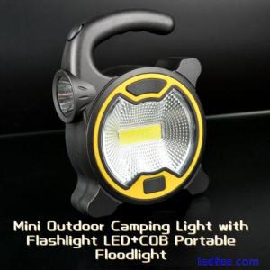 Super Bright COB Floodlight Outdoor Rechargeable Torch Powerful Camping Light