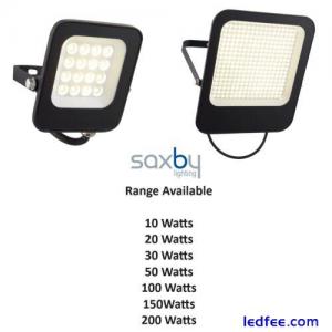 Saxby Guard Range of PIR LED Floodlights, 10W, 20W, 30W, 50W, 100W, 150W