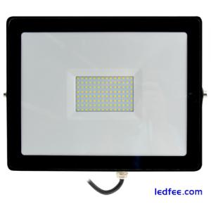 8 x 100w LED Flood Lights in 6000K Daylight IP65 Compact Slim Design Bulk Joblot