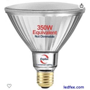 Explux Dusk to Dawn PAR38 LED Outdoor Flood Light Bulbs, 250W Equivalent, 