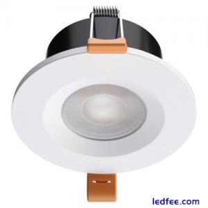 Fire Rated CCT LED Downlight IP65 Dimmable White Spotlight Bathroom Ceiling