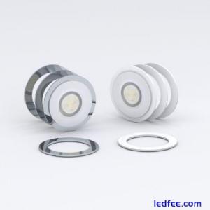 White & Silver Downlight Spotlight Surround Bezel Converter / QTY Discount