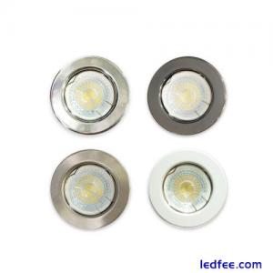 10 X GU10 Recessed Spotlight LED Ceiling Downlight Trims Fixed Light Fittings