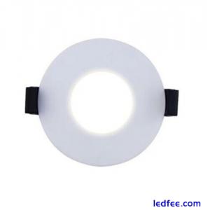 Luceco Matt White Fixed LED Spot Lights Neutral White Downlight 6W IP65 Dimmable