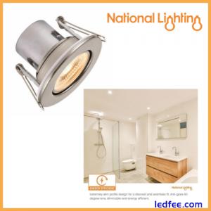 Recessed LED Ceiling Spotlight Fire Rated Dimmable Downlights IP65 Rated - 240V