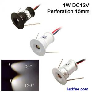 1W LED Mini Spotlight Recessed Lighting DC12V Home Kitchen Ceiling Light