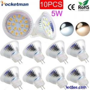 10Pcs 5W LED Spotlight SMD2835 MR11 Light Bulb 18LEDs Halogen Lamp Home Lighting
