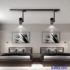 LED COB Ceiling Lamp Track Rail Picture Spotlight Adjustable Light Fixture Club