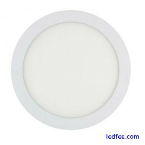 18W Round Slim LED Recessed Panel Light Ceiling Downlights Spotlights 6500K