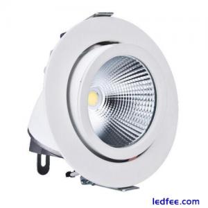 COB LED Ceiling Light Fixture Adjustable Picture Recessed Lamp Bedroom Spotlight