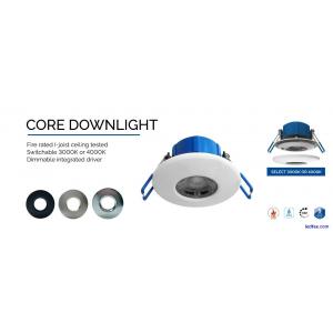 6 Watt Led Fire Rated Dimmable Downlight Recessed IP65 Warm & Cool White