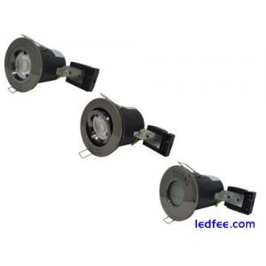 Fire Rated Downlight LED GU10 Recessed Ceiling Fixed/Tilt Spotlights - IP65/IP20
