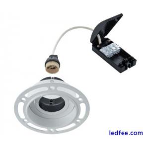 Recessed Round Trimless Downlight Tilt Plaster In Dimmable Adjustable of Saxby