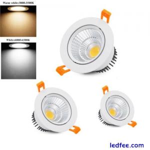 Dimmable LED Downlight COB Recessed Ceiling Light Spotlights Indoor 7W 12W 20W