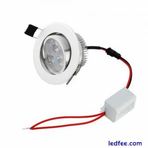 3W Dimmable LED Recessed Ceiling Downlight Lamp Spotlight with Driver 110V 220V