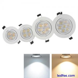 Recessed Led Ceiling Down Light Lamp Fixture 9W 15W 21W Spotlight Round Indoor