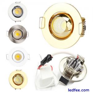 Dimmable Mini 3W LED Recessed Ceiling Down Light Spotlight Bulbs AC 220V +Driver