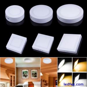 Dimmable 9W 15W 21W Round/Square LED Panel Surface Mount Wall Ceiling Down Light