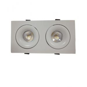 Twin LED Ceiling Downlights Recessed Spotlights Adjustable GU10 Tilt Light