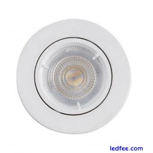 Colours White Adjustable LED Warm white Downlight 4.9W IP20 Recessed