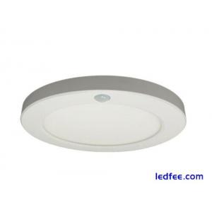 18W LED PIR Panel Round Light Motion Sensor Downlight Recessed Ceiling Spotlight