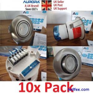 10x LED Downlight Fire Rated 4000k Cool White  Aurora 6w Satin Nickel Spot