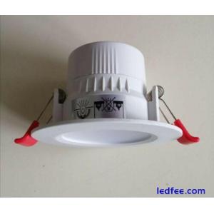 TCP 5w LED Ceiling Downlight 400lm Warm White 68mm cutout UK Stock White Bezel
