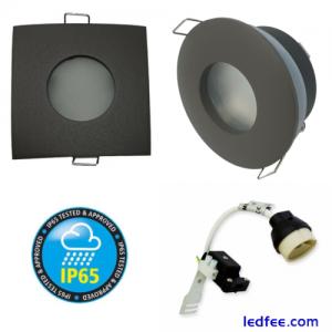 4x LED Recessed Ceiling Down Lights GU10 Round/Square IP65 Bathroom Spotlights