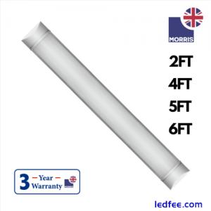 LED Batten Slimline Tube Light 2FT 3FT 4FT 5FT 6FT  Wall/Ceiling Morris 6000k