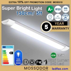LED Strip Batten Low Profile Ceiling Tube Light 45W 6500K 150cm 5FT BATON