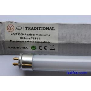 Pack 3 x 4G 12W (21w) T5 LED Tube 849mm 6500k daylight white Direct Retrofit