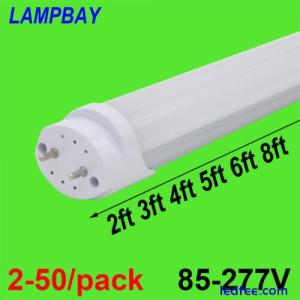 2-50/pack LED Tube Bulb G13 T8 Bar Lamp Retrofit Fluorescent Light 85V-277V 110V