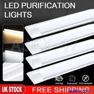 LED Batten Light 6500K IP20 Daylight LED Fluorescent Strip Light Slim Fitting UK