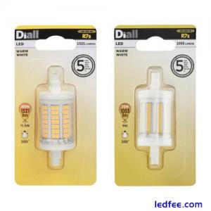 Diall R7s Warm White Tube LED Energy Saving Light Bulbs Choose Watt Output