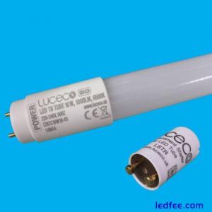 600mm 2ft 10W Frosted LED T8 G13 Daylight 6500K Tube Strip Light Bulb & Starter