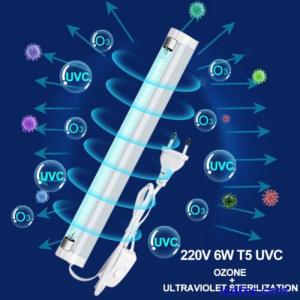 Tube 220V Sterilizer Germicidal Ozone Lamp T5 UVC Lights UV 6W/8W
