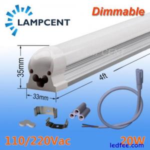 4-8/Pack 20W 4FT Dimmable T8 Integrated 4&apos; LED Tube Bulb Led Shop Light Fixture