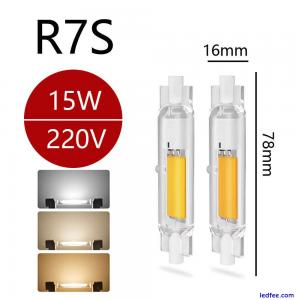 R7S LED Bulb 78mm/118mm Glas Lampe Dimmbar Ersetzen SE Halogen Tube Kalt/Warm