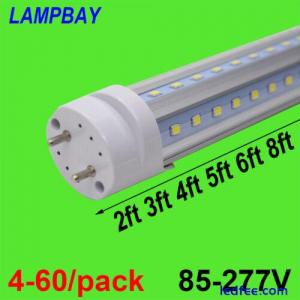 V Shape LED Tube Bulb 2ft 3ft 4ft 5ft 6ft T8 G13 Light Retrofit Fluorescent Lamp