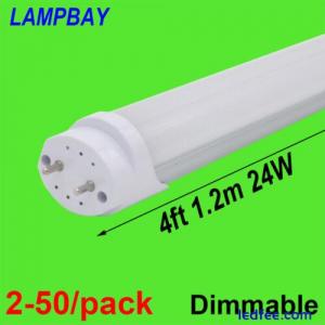 2-50/pack Dimmable 20W 24W LED Tube Bulb 4FT 1.2M 48" Lamp G13 Fluorescent Light