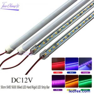 5pcs/lot 50CM U Aluminium shell DC12V 36 SMD 5630 LED Hard Rigid LED Strip Bar