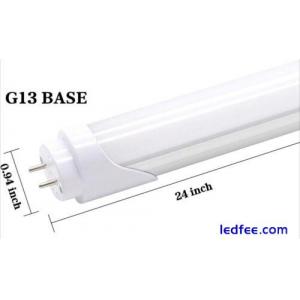 T8 T10 T12 2ft LED Light Tube - 8W 24 Inch Led Fluorescent Tube Replacement, ...