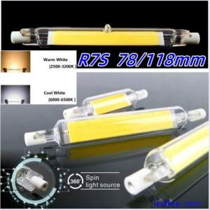 Halogen Lamp R7S LED COB 5/10/20W 220V Dimmable Glass Replace 118mm Incandescent